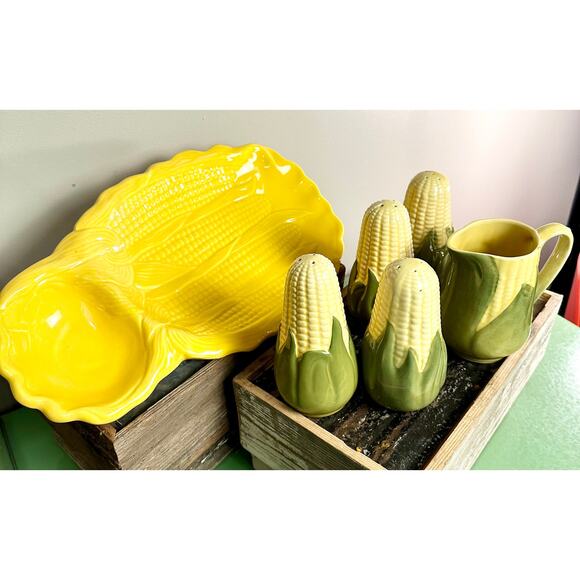 Corn on the Cob Party Serving Set, Vintage Shawnee, Cali Pottery - Picture 6 of 6